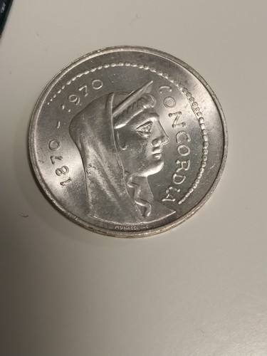 Moneta argento 1000 lire - lire, roma
