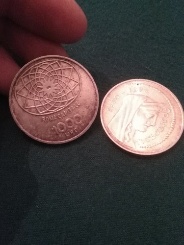1000 lire argento - -, "100°