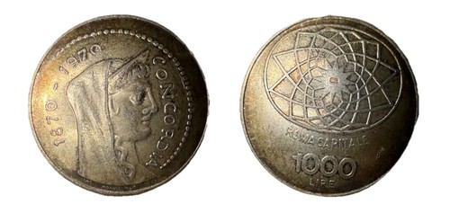 Moneta 1000 lire roma capitale - moneta,
